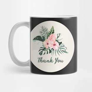 Thank You with Flower 02 Mug